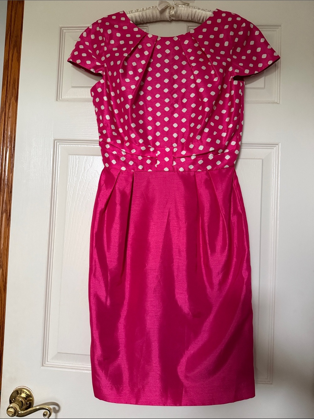SC by Sara Campbell Retro Pink and White Polka Dot Dress Size 4